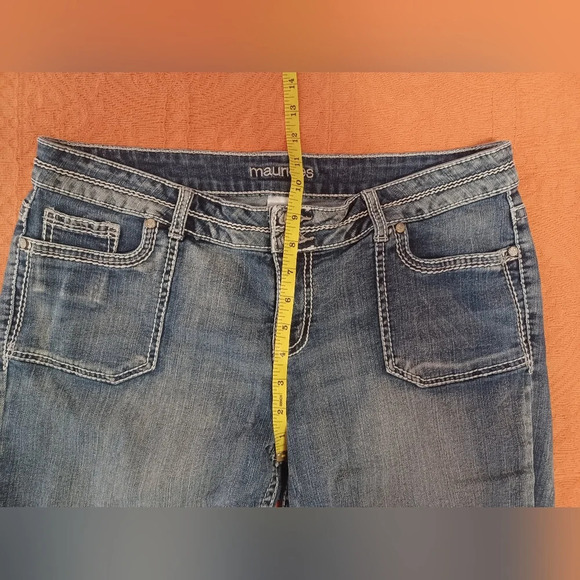 🍒 Maurices Capri Crop Blue Jeans - Picture 7 of 8